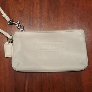 Coach Wristlet, White
